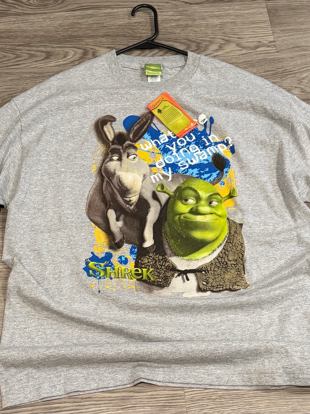 vintage shrek 2 promo shrek tag